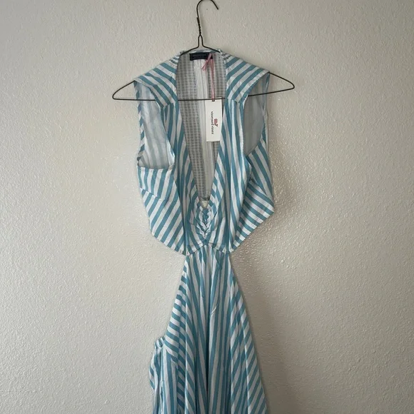 $198 NWT Women’s Vineyard Vines Cutout Maxi Dress – Size 8 - Picture 1 of 9